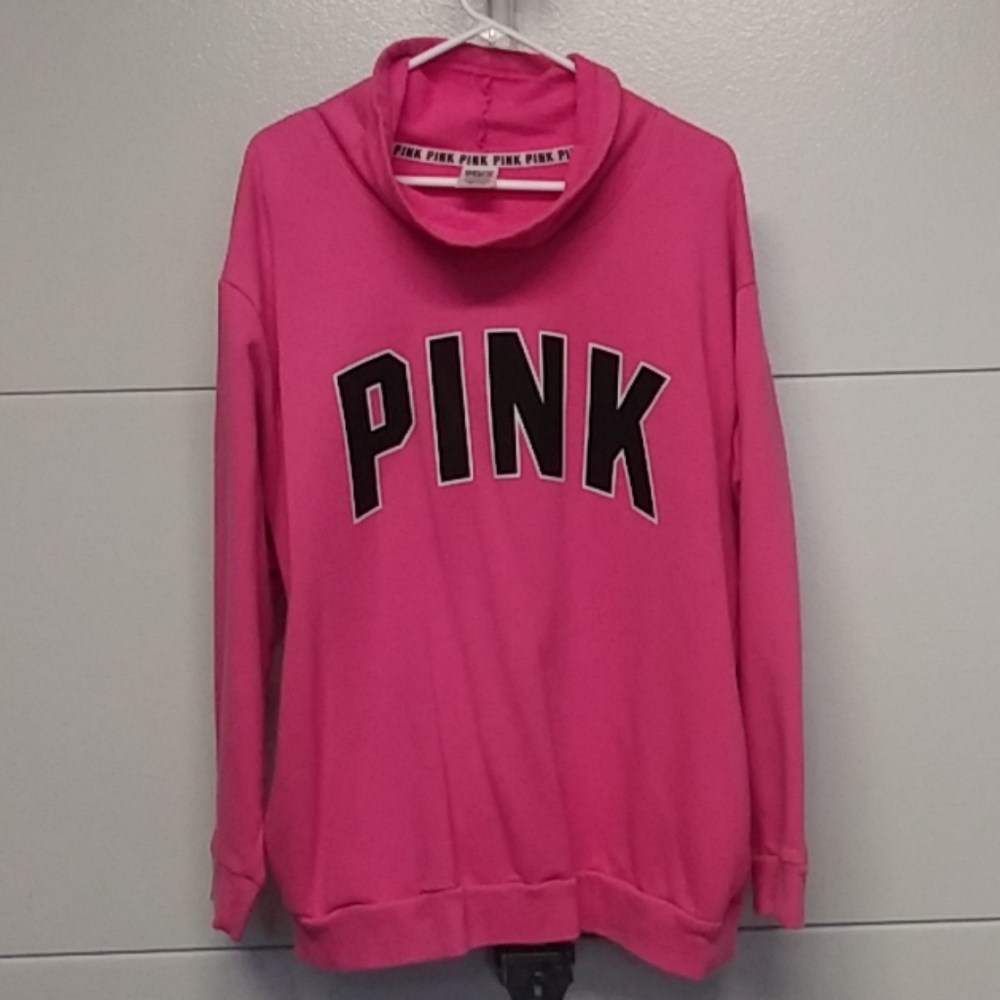 VS Pink cowl sweatshirt size XL